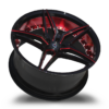 M3259 G.BLACK RED MILLED/RED INNER - Image 2