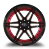 M3259B G.BLACK RED MILLED/RED INNER - Image 2